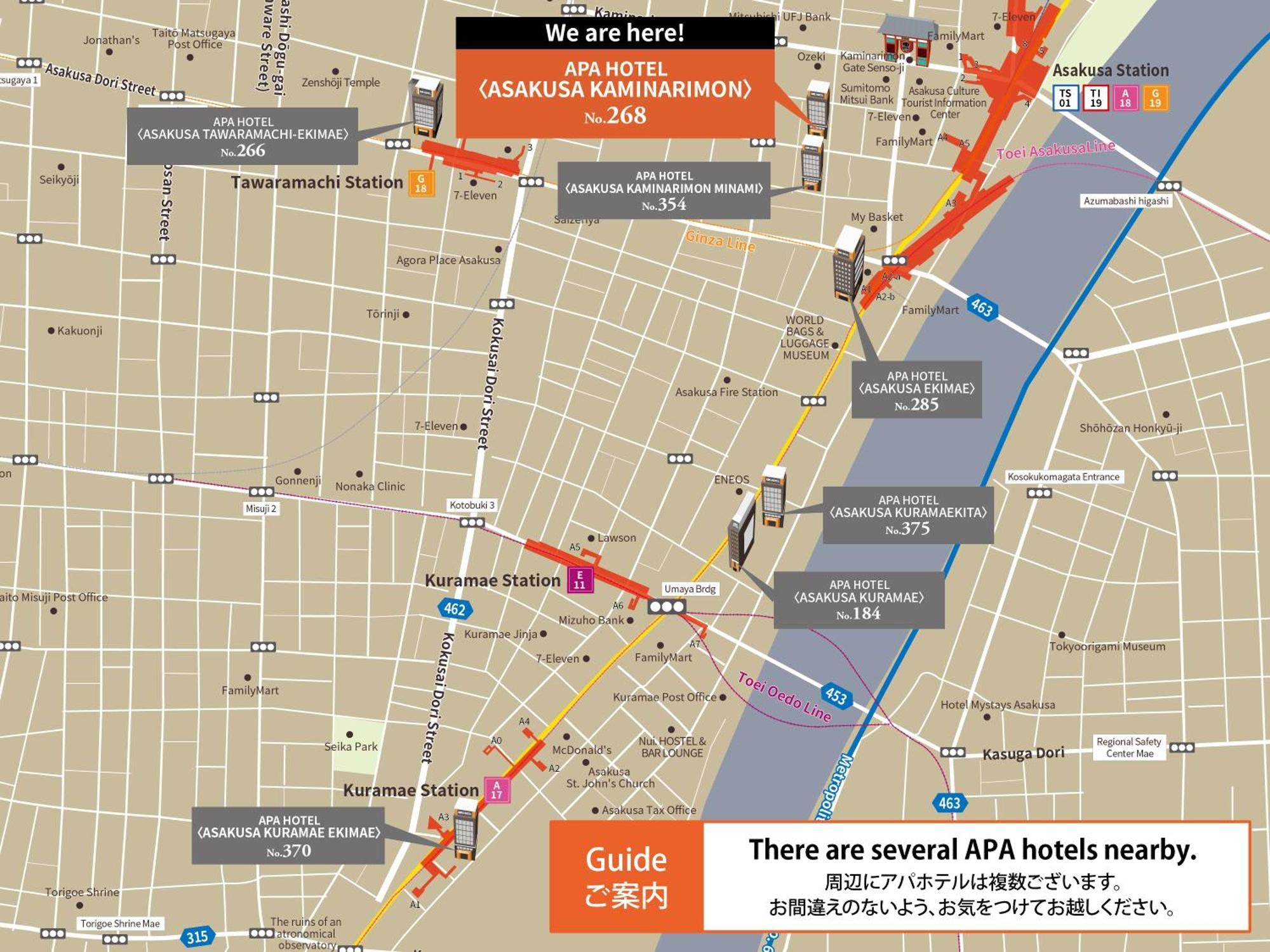 Apa Hotel Asakusa Kaminarimon Tokió Kültér fotó